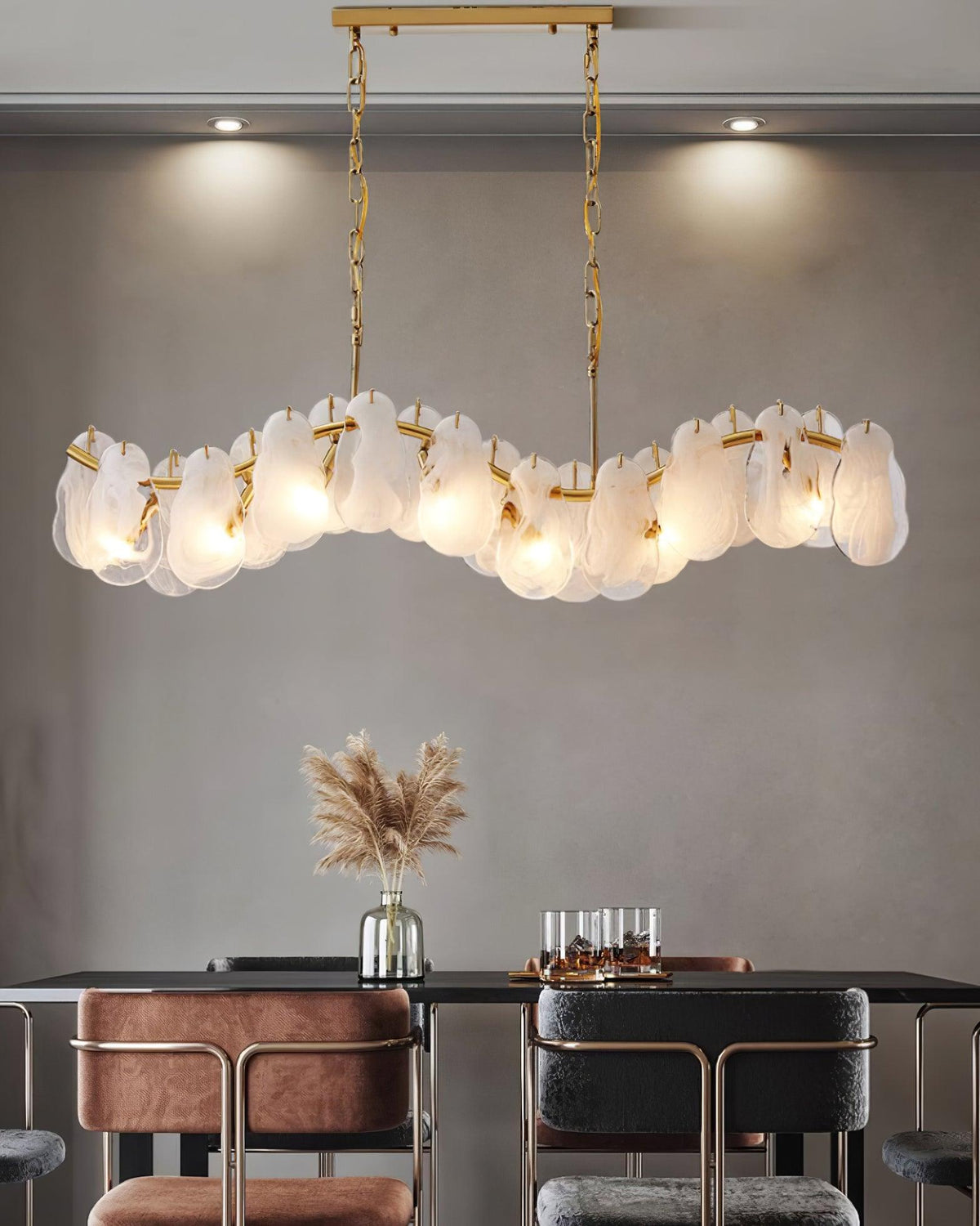 Mahina Cloud Chandelier – Ambient Illumination in Luxury Interior Setting View 14
