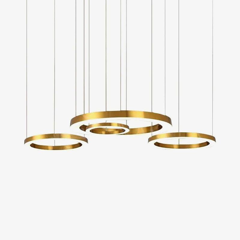 Ring LED Curated Optical Acrylic Chandelier – macro detail view #1