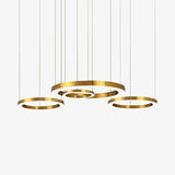 Ring LED Curated Optical Acrylic Chandelier – macro detail view #1