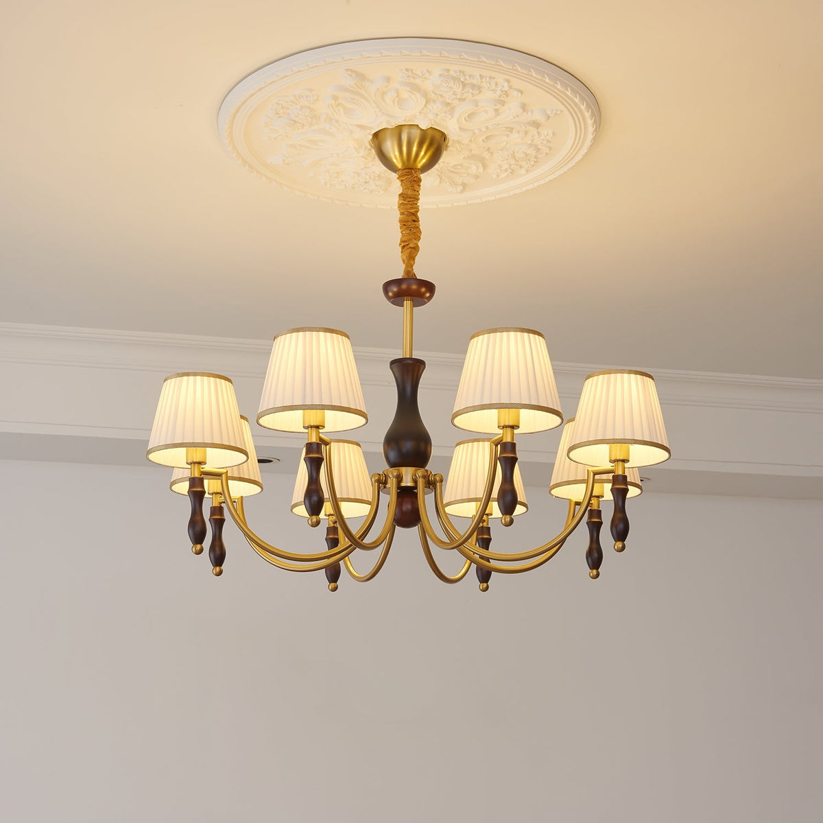 Majestic Veil Chandelier – Ambient Illumination in Luxury Interior Setting View 10