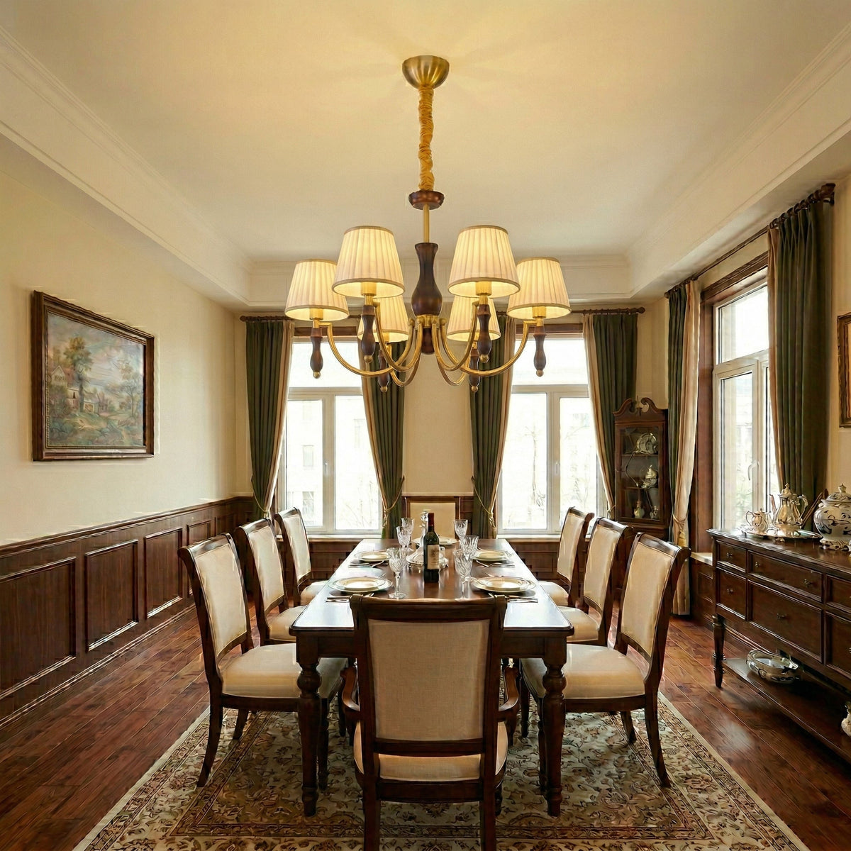 Majestic Veil Chandelier – Ambient Illumination in Luxury Interior Setting View 6