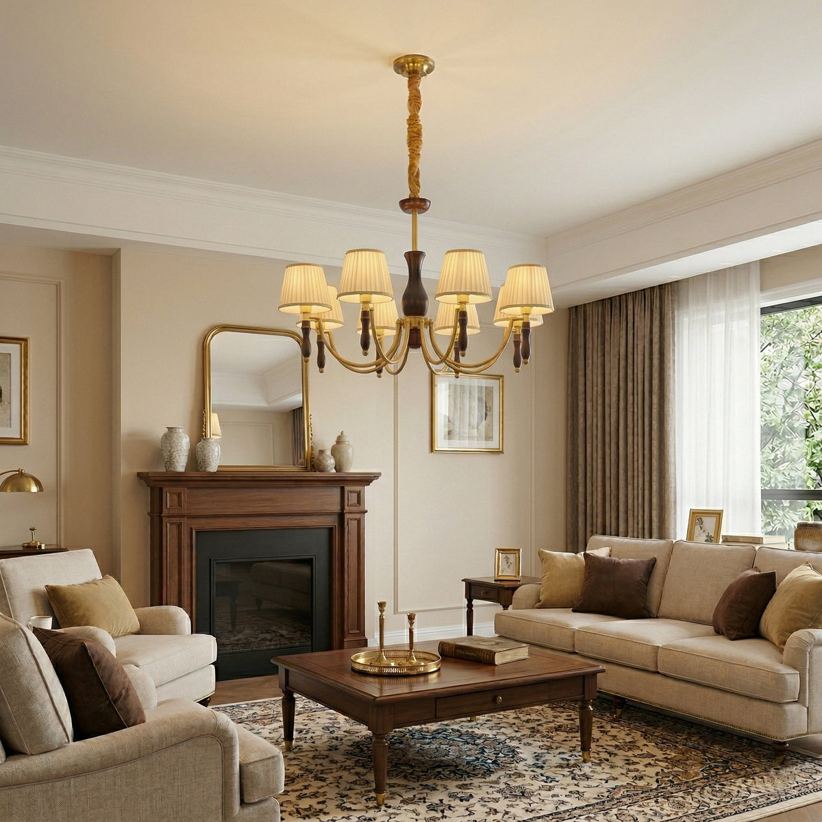 Majestic Veil Chandelier – Ambient Illumination in Luxury Interior Setting View 8