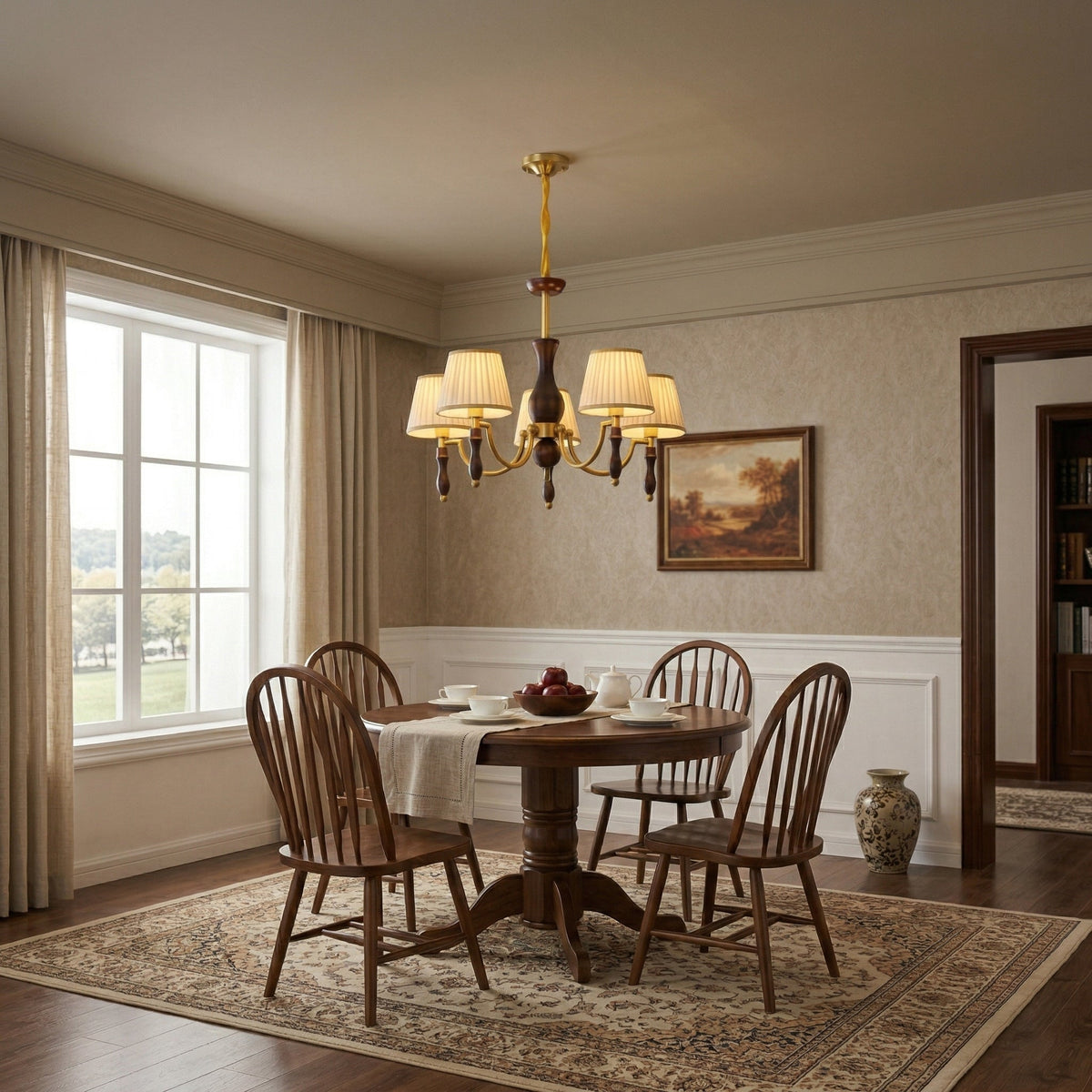 Majestic Veil Chandelier – Ambient Illumination in Luxury Interior Setting View 12