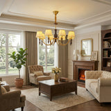Majestic Veil Chandelier – Ambient Illumination in Luxury Interior Setting View 5