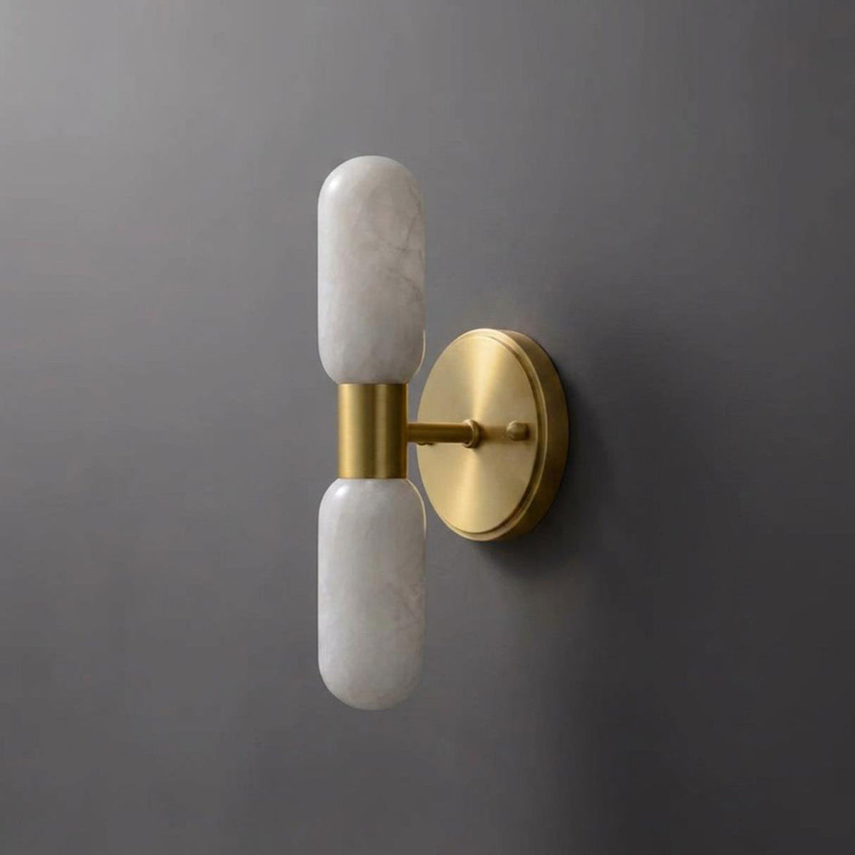 Mallory Alabaster Curated Alabaster Wall Sconce – W 12cm x H 30cm  W 4.7 x H 11.8 finish configuration