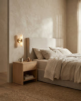 Mallory Alabaster Curated Alabaster Wall Sconce – illuminated warm ambiance setting