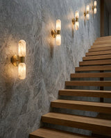 Mallory Alabaster Curated Alabaster Wall Sconce – dimensional scale reference