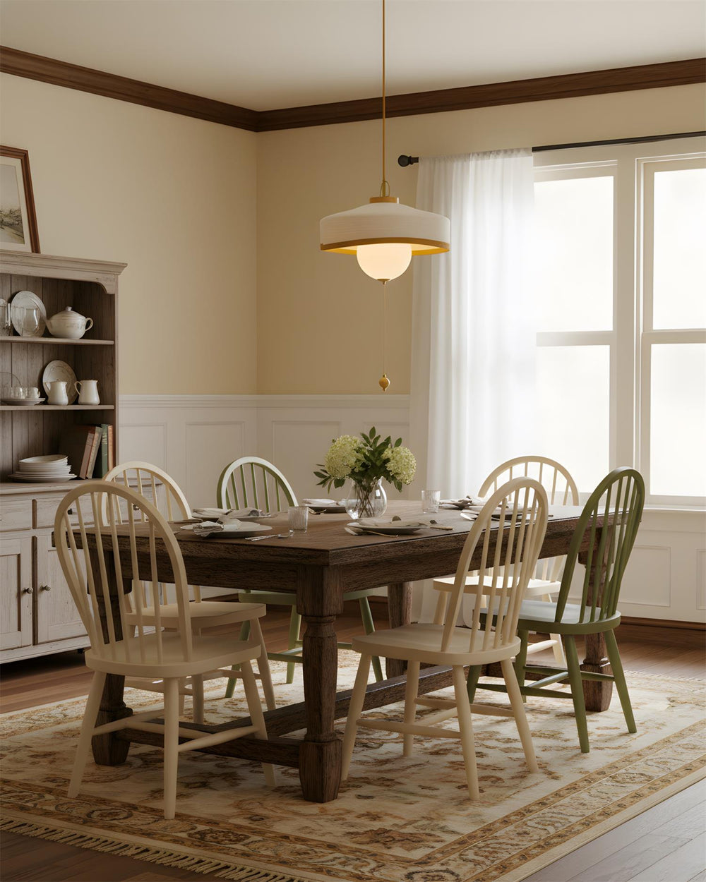 Mantle Curated Iron & Glass Pendant Light