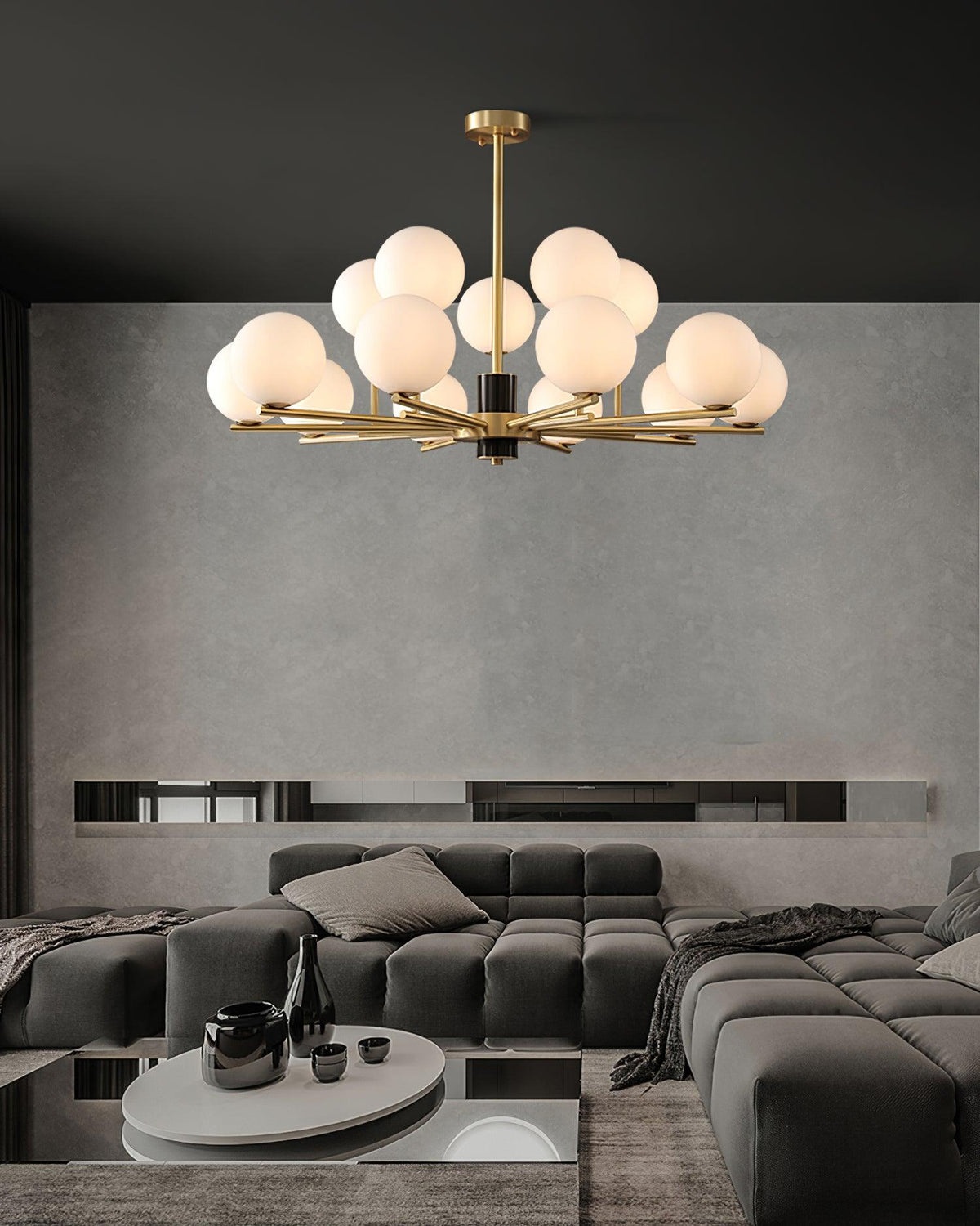 Modern Marais Chandelier – Ambient Illumination in Luxury Interior Setting View 10