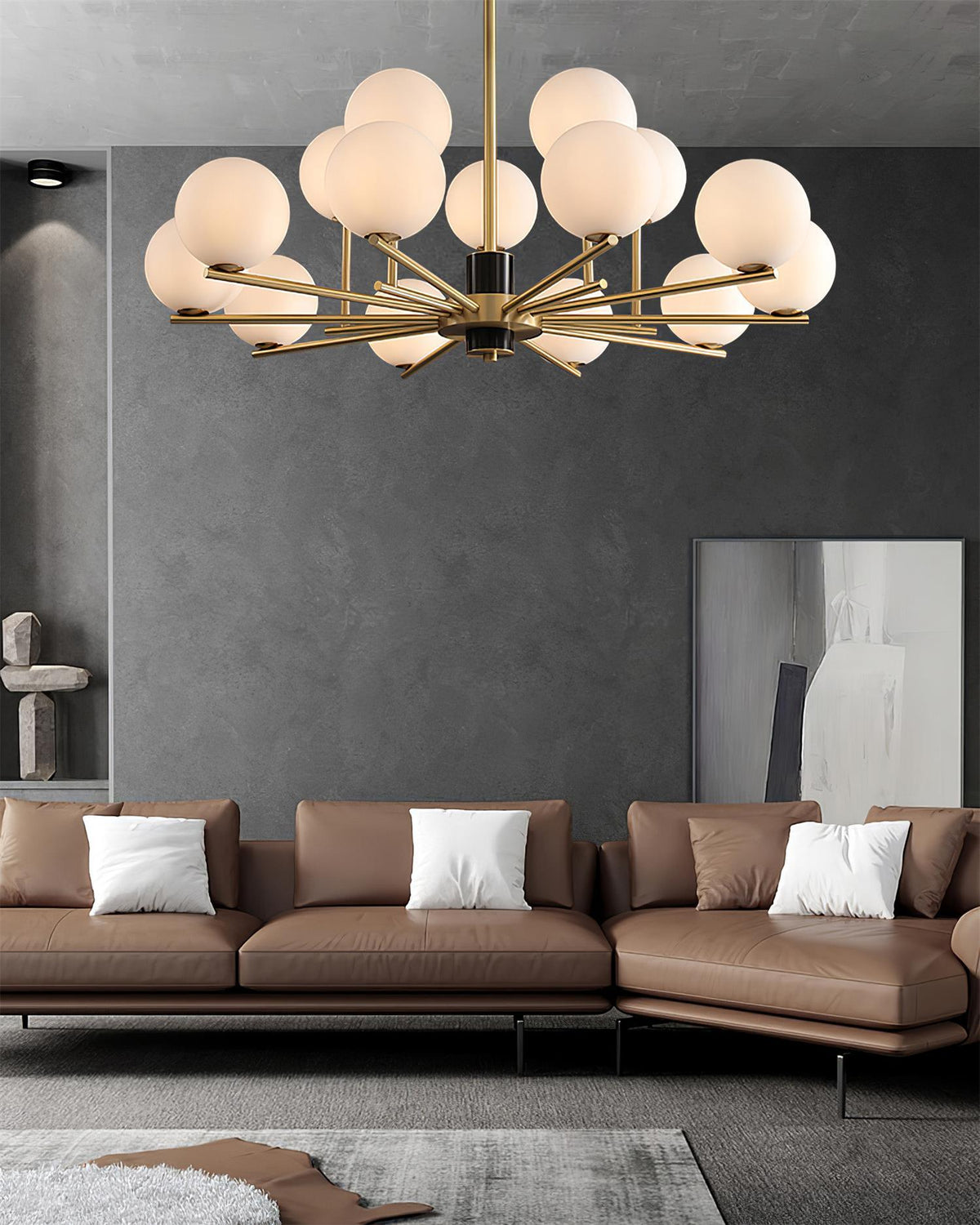 Modern Marais Chandelier – Ambient Illumination in Luxury Interior Setting View 12
