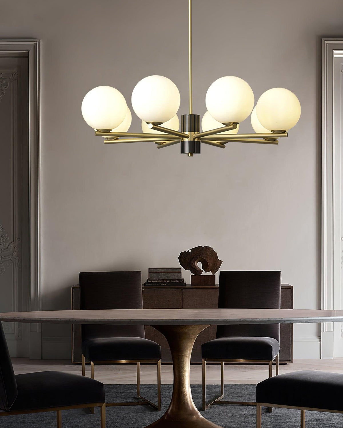 Modern Marais Chandelier – Ambient Illumination in Luxury Interior Setting View 11