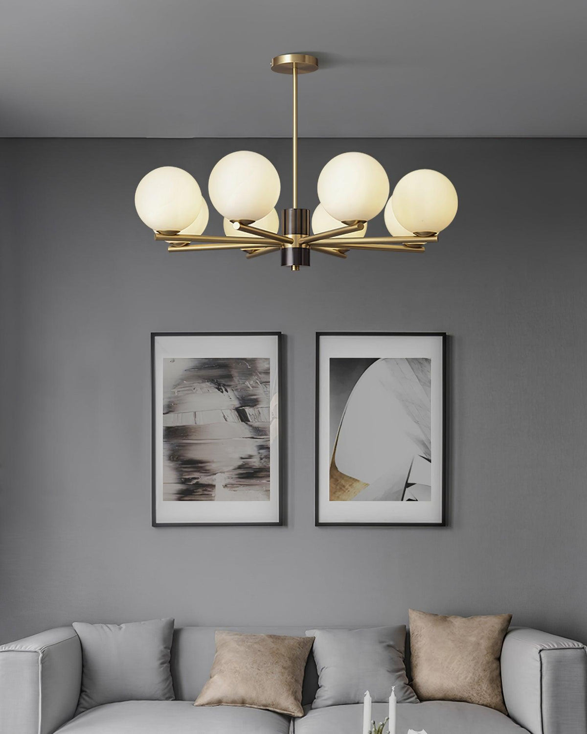 Modern Marais Chandelier – Ambient Illumination in Luxury Interior Setting View 3