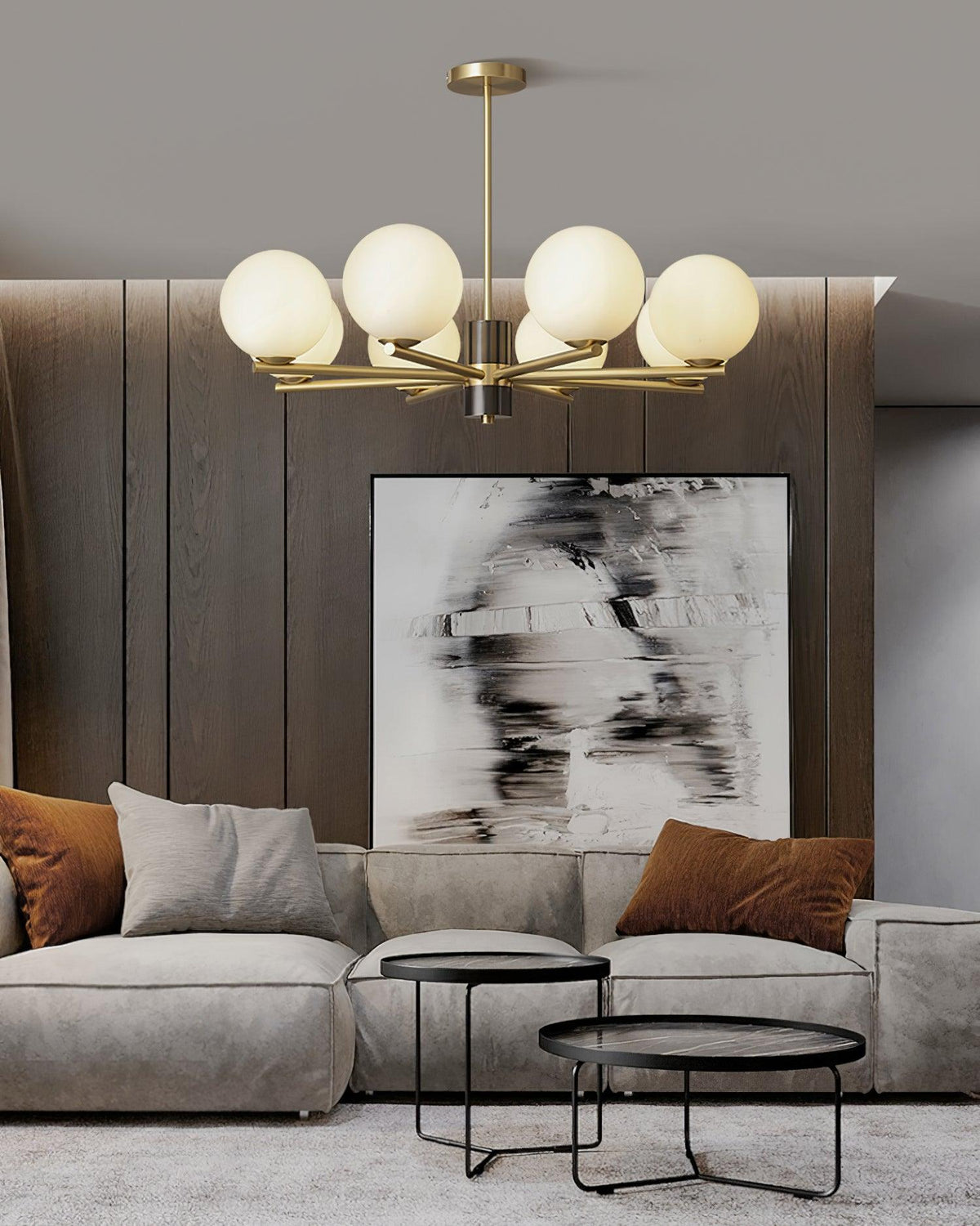 Modern Marais Chandelier – Ambient Illumination in Luxury Interior Setting View 7