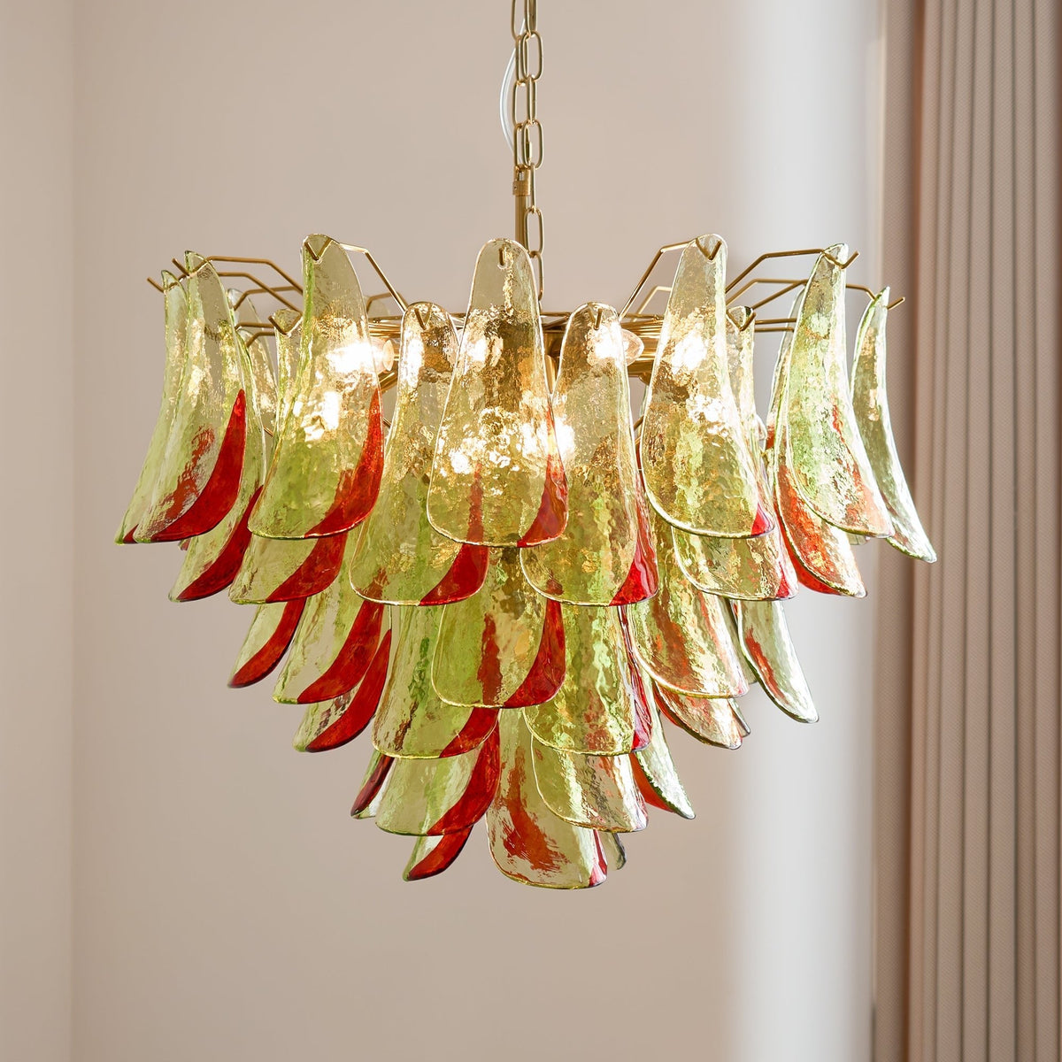 Marielle Glass Chandelier – Ambient Illumination in Luxury Interior Setting View 7