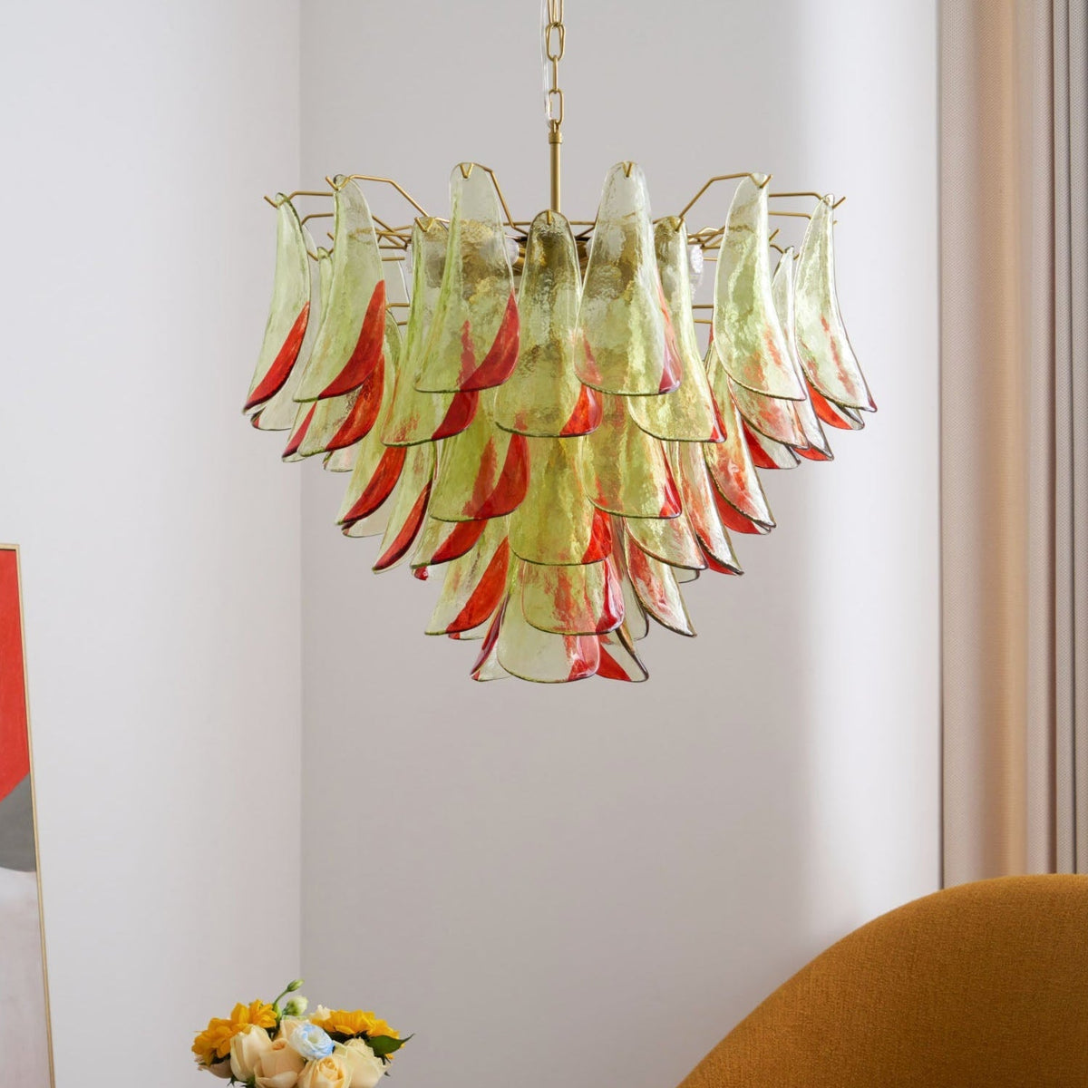 Marielle Glass Chandelier – Ambient Illumination in Luxury Interior Setting View 8