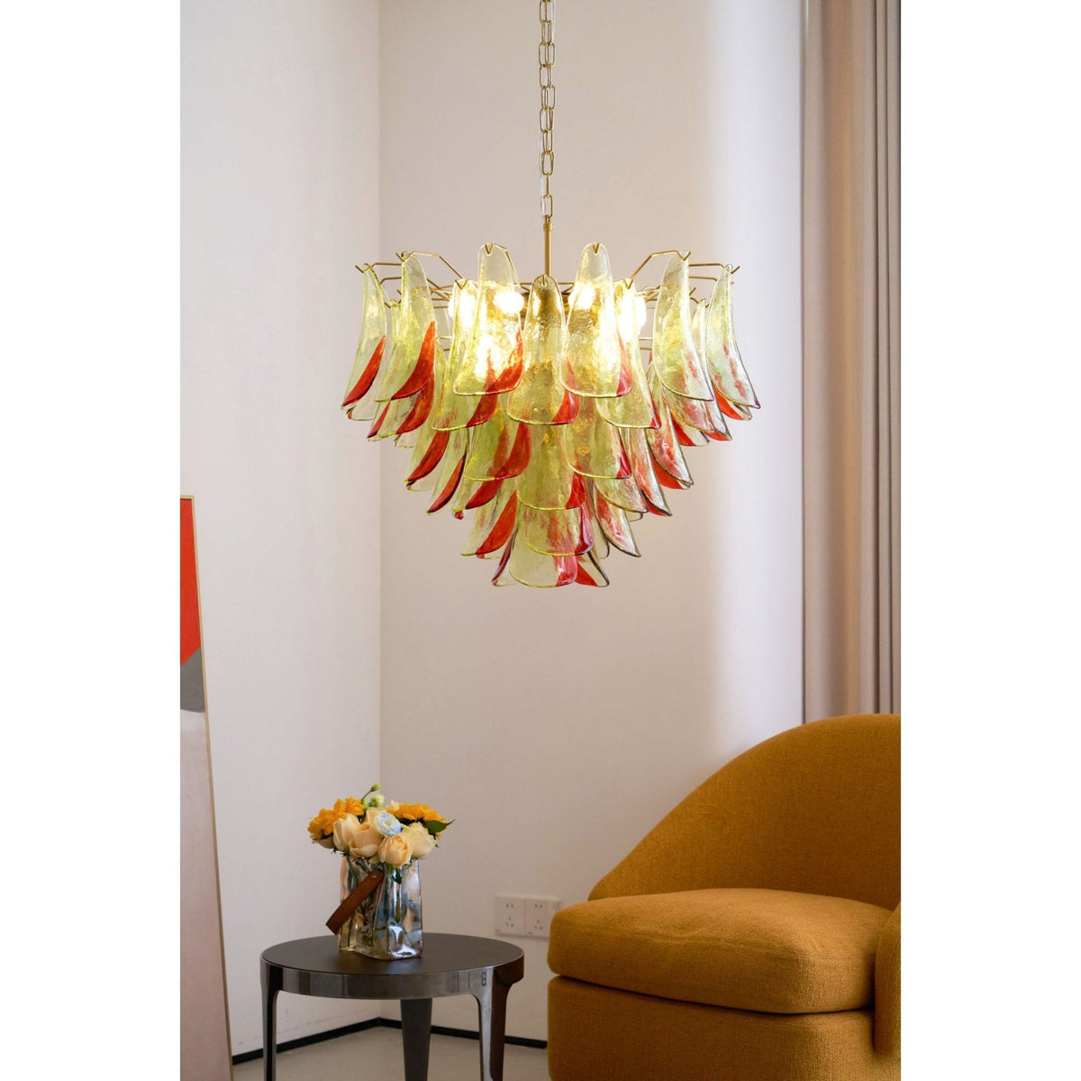 Marielle Glass Chandelier – Ambient Illumination in Luxury Interior Setting View 3