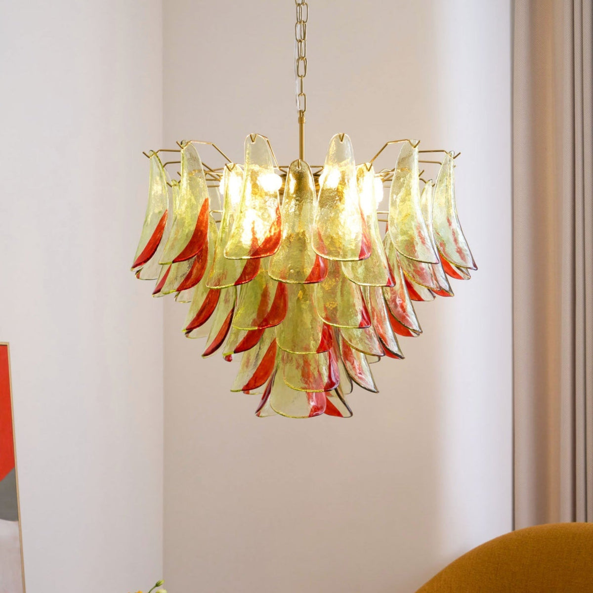 Marielle Glass Chandelier – Ambient Illumination in Luxury Interior Setting View 12