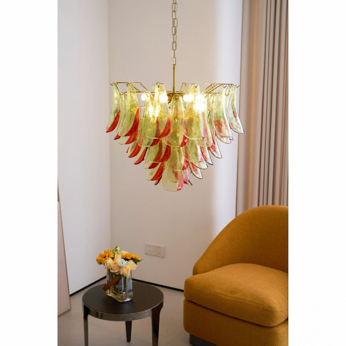 Marielle Glass Chandelier – Ambient Illumination in Luxury Interior Setting View 6