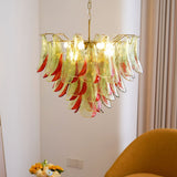 Marielle Glass Chandelier – Handcrafted Material Texture and Detail View