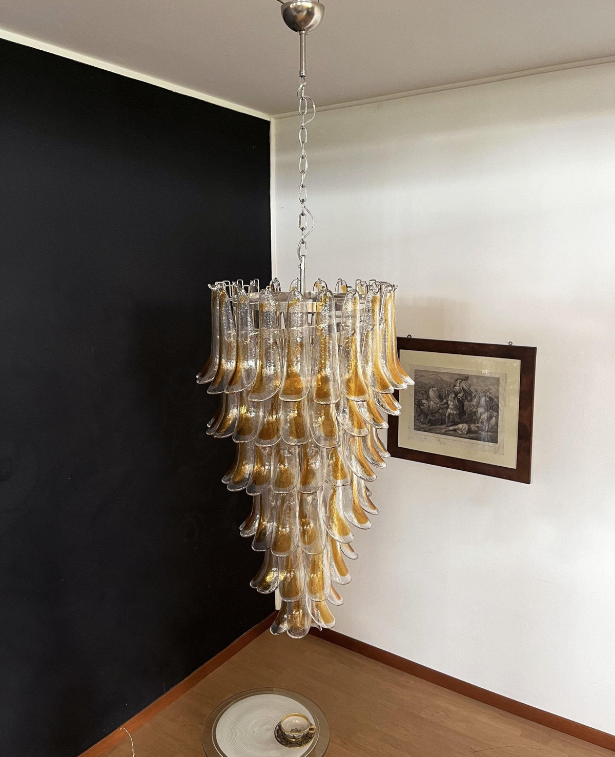 Marigold Glass Chandelier – Ambient Illumination in Luxury Interior Setting View 6