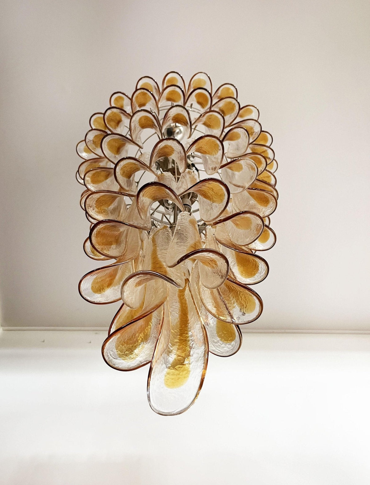 Marigold Glass Chandelier – Ambient Illumination in Luxury Interior Setting View 9