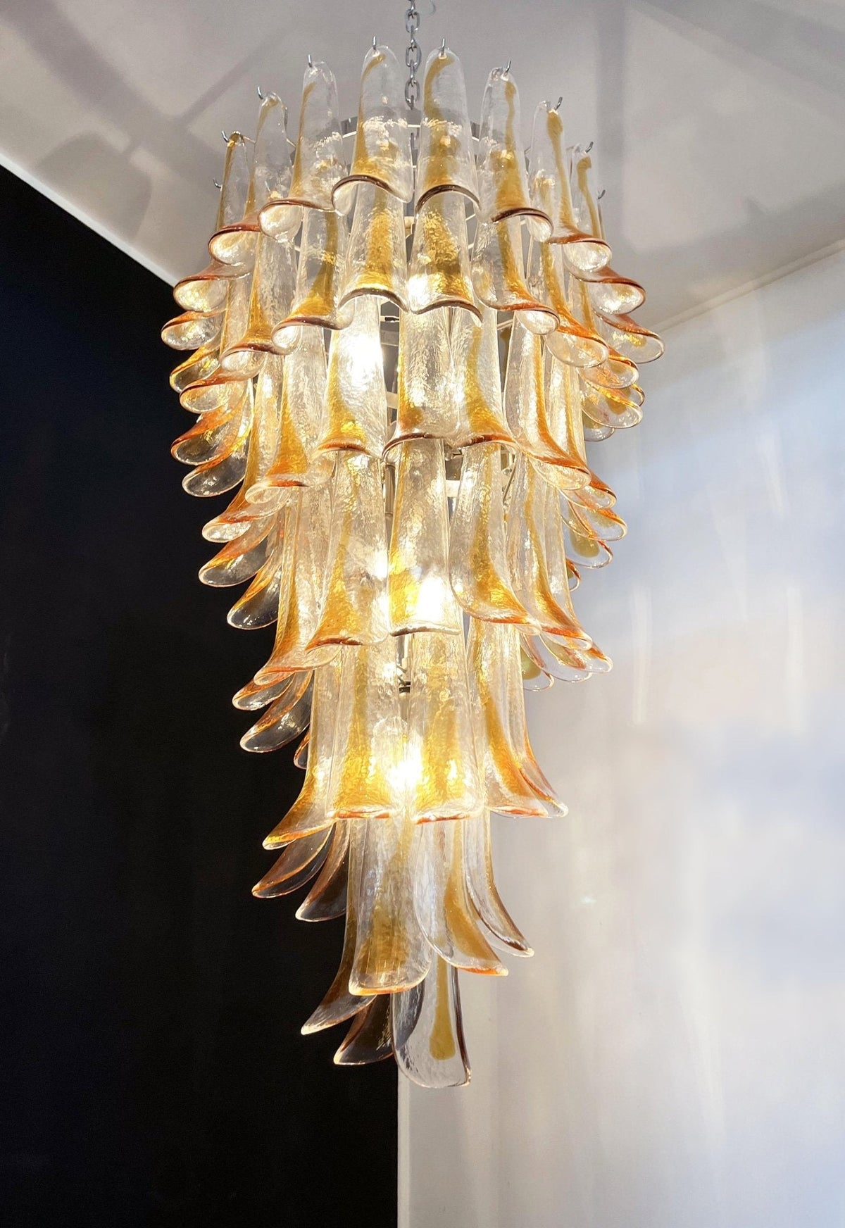 Marigold Glass Chandelier – Ambient Illumination in Luxury Interior Setting View 12