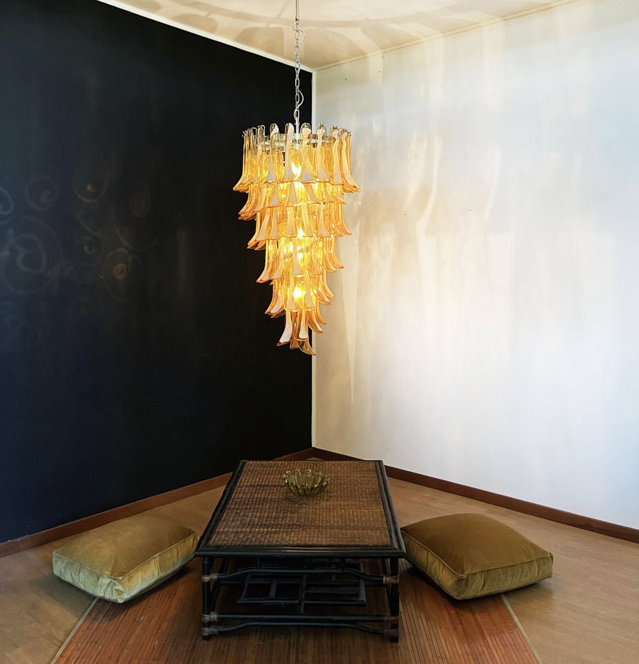 Marigold Glass Chandelier – Ambient Illumination in Luxury Interior Setting View 13