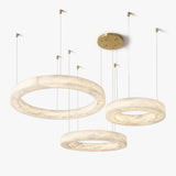 Spanish Alabaster Chandelier | Natural Spanish Alabaster Marika Chandelier | Modern Luxury Lighting | JINSHE | JINSHE