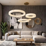Spanish Alabaster Chandelier View 7 | Natural Spanish Alabaster Marika Chandelier | Modern Luxury Lighting | JINSHE | JINSHE