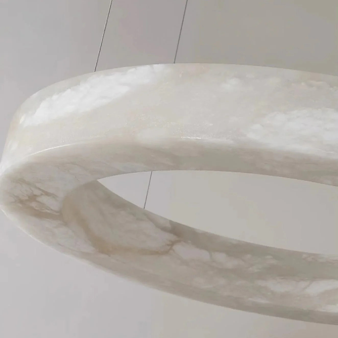 Spanish Alabaster Chandelier View 9 | Natural Spanish Alabaster Marika Chandelier | Modern Luxury Lighting | JINSHE | JINSHE
