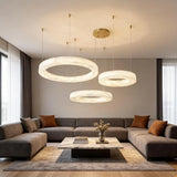 Spanish Alabaster Chandelier View 2 | Natural Spanish Alabaster Marika Chandelier | Modern Luxury Lighting | JINSHE | JINSHE