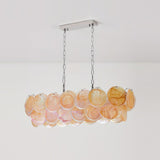 Marisca Curated Amber Art Glass Chandelier – L 47.2 x H 11.8 finish configuration #1 #2