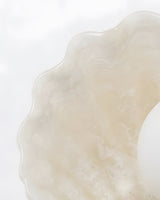 Marisca Alabaster Curated Alabaster Wall Sconce – handcrafted surface texture