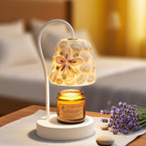 Marivelle Candle Warmer Curated Mouth-Blown Fros – full fixture elevation view