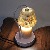 Marivelle Candle Warmer Curated Mouth-Blown Fros – side angled contour profile