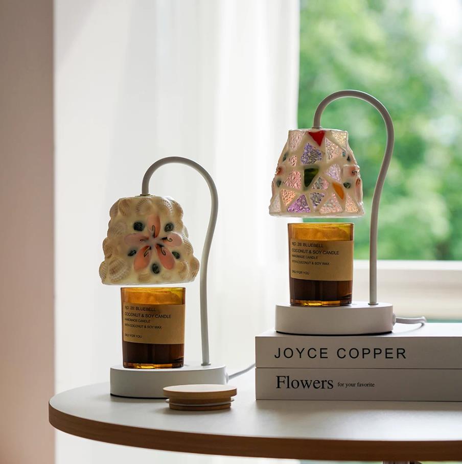 Marivelle Candle Warmer Curated Mouth-Blown Fros installed in residential dining space