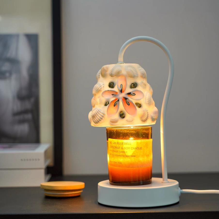 Marivelle Candle Warmer Curated Mouth-Blown Fros – dimensional scale reference