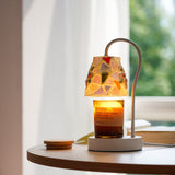 Mouth-Blown Frosted Glass craftsmanship detail on Marivelle Candle Warmer Curated Mouth-Blown Fros