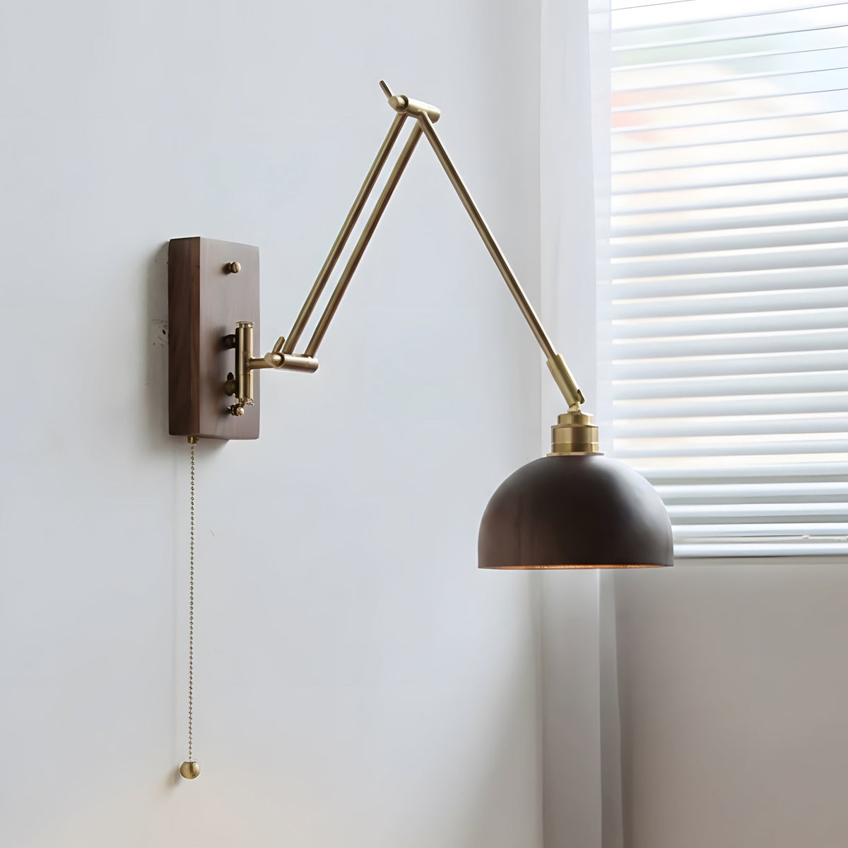 Marlow Adjustable Curated Solid Brass Wall Sconc – Model C W 15cm x H 8cm  W 5.9 x H 3.1 finish configuration