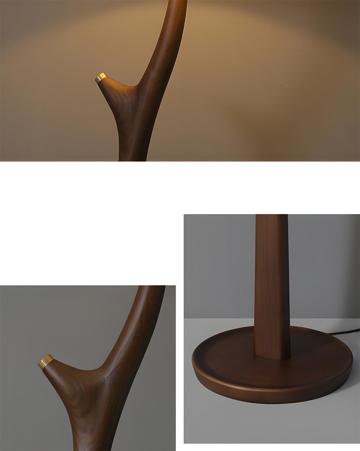 Marlow Floor Curated Solid Hardwood Floor Lamp – side angled contour profile