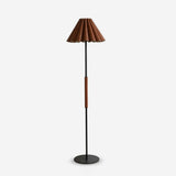 Marlow Pleat Floor Curated Iron & Glass Floor La – Iron & Glass Floor Lamp