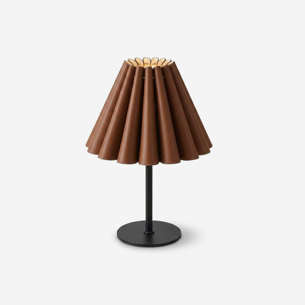 Marlow Pleat Curated Iron & Glass Table Lamp