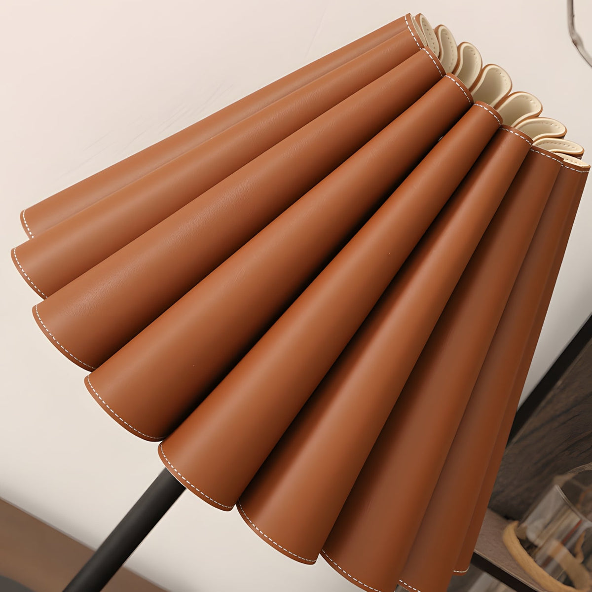 Marlow Pleat Curated Iron & Glass Table Lamp – handcrafted surface texture
