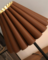 Marlow Pleat Curated Iron & Glass Table Lamp – dimensional scale reference