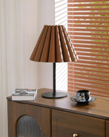 Marlow Pleat Curated Iron & Glass Table Lamp – architectural ceiling profile