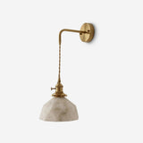 Marlowe Alabaster Curated Alabaster Wall Sconce – Alabaster Wall Sconce