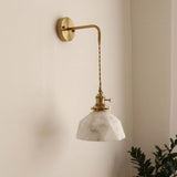 Marlowe Alabaster Curated Alabaster Wall Sconce – W 20cm x H 20cm  W 7.8 x H 7.8 finish configuration