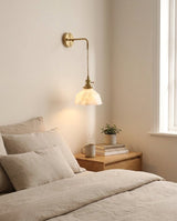 Marlowe Alabaster Curated Alabaster Wall Sconce installed in residential dining space