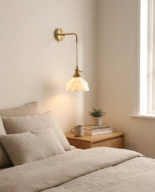 Marlowe Alabaster Curated Alabaster Wall Sconce