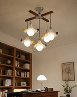Marlowe Curated Mouth-Blown Frosted Glass Flush – dimensional scale reference